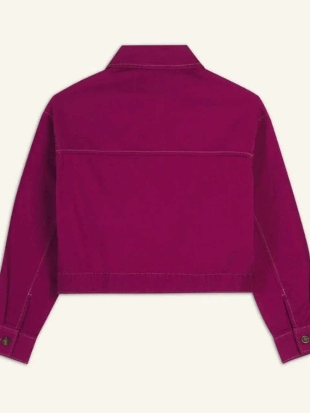 NEW Old Navy Crop Utility Jacket Boysenberry Size Large - Picture 3 of 11